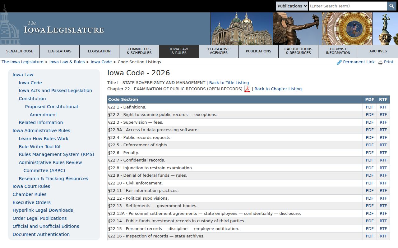 Emmet County Estherville criminal record access law