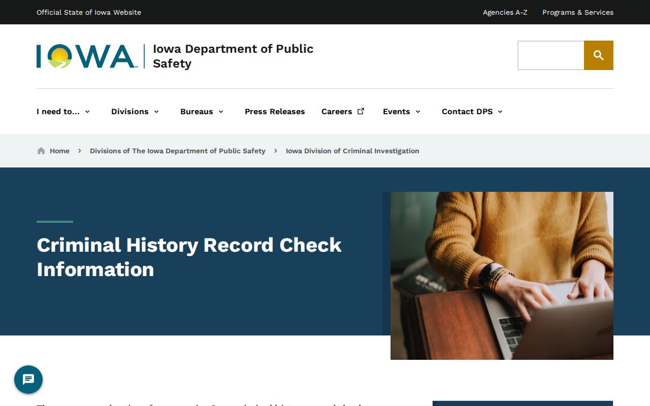 Emmet County criminal history DCI record check forms